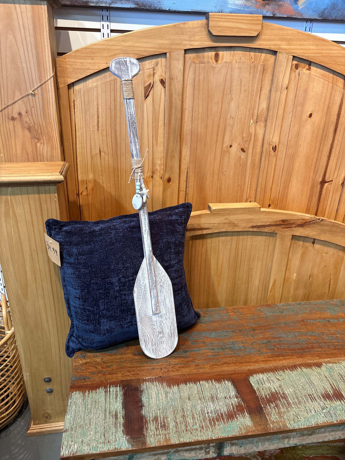 wooden nautical rustic decor paddle oar