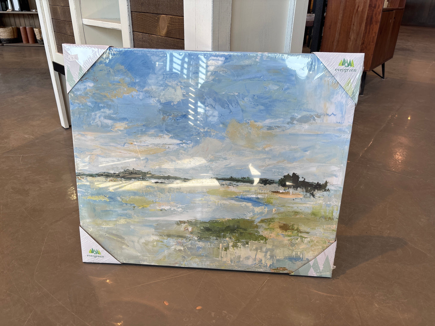 Blue Coastal Landscape