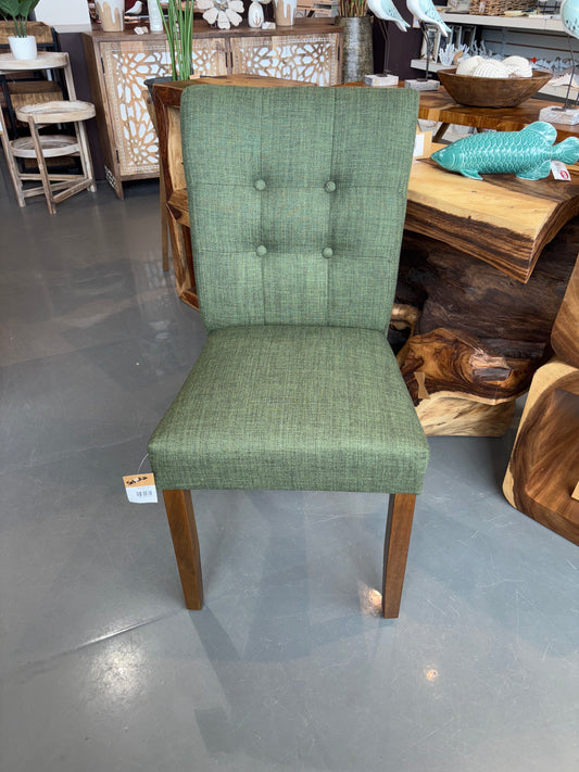 Upholstered Green Dining Chair (set of 2)