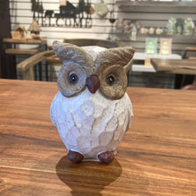 Load image into Gallery viewer, Simulated Wood Owl Statue 10cm

