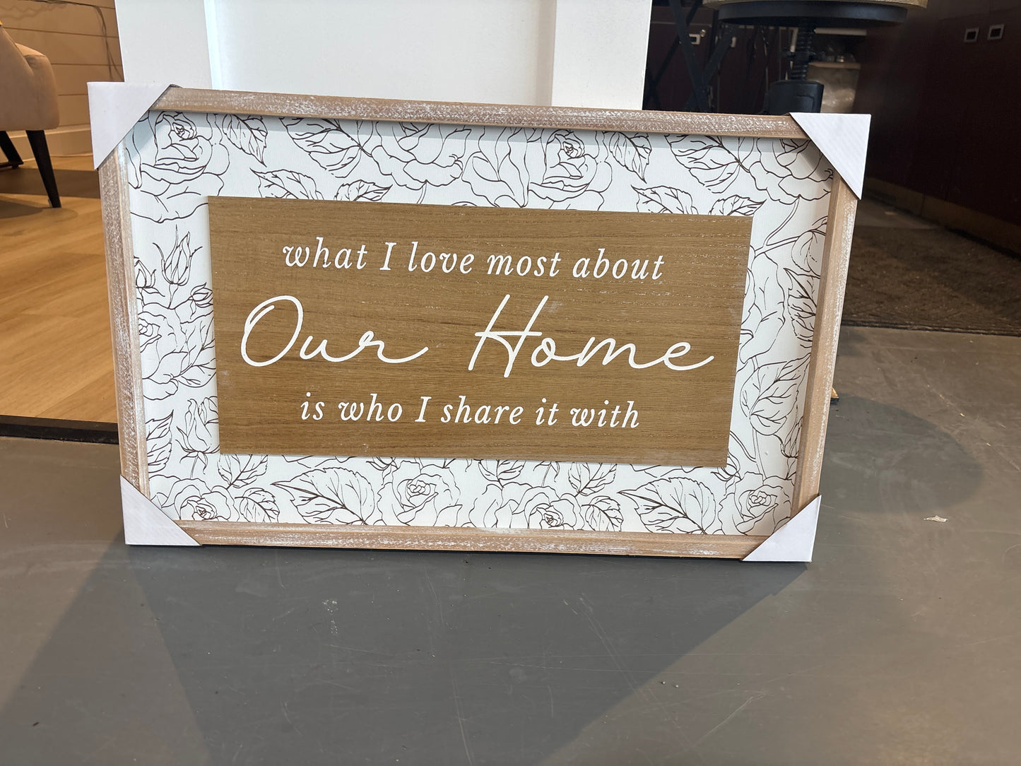 Our Home Wooden Wall Frame
