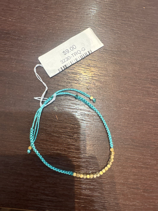 Teal Gold Bracelet