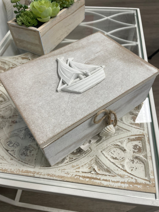 Large Sailing Memories and Treasures Box