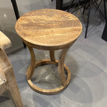 Load image into Gallery viewer, Serenity Round End Table in Mango Wood
