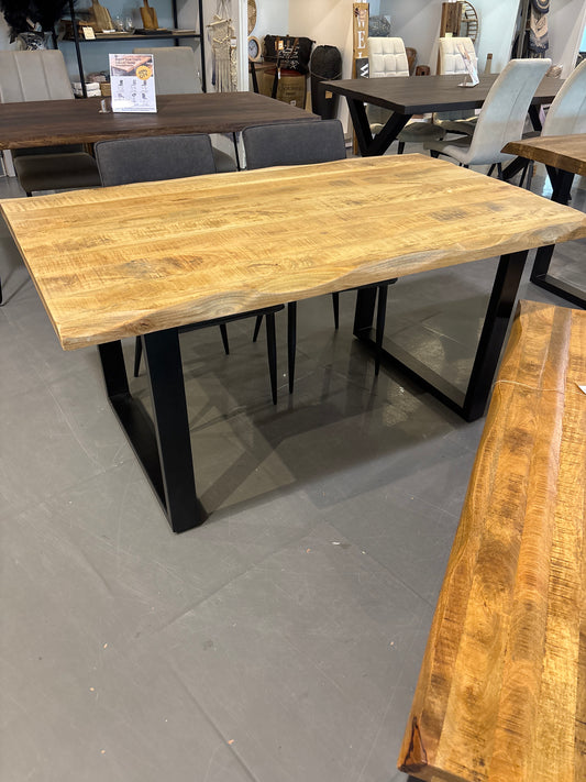 Kollbrunn Natural Live Edge Mango Dining Table