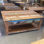 Eco-Harmony wood coffee table with drawers