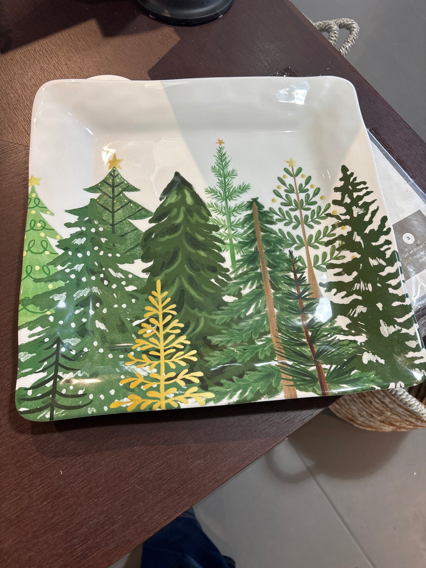 Shades of Green Platter Square