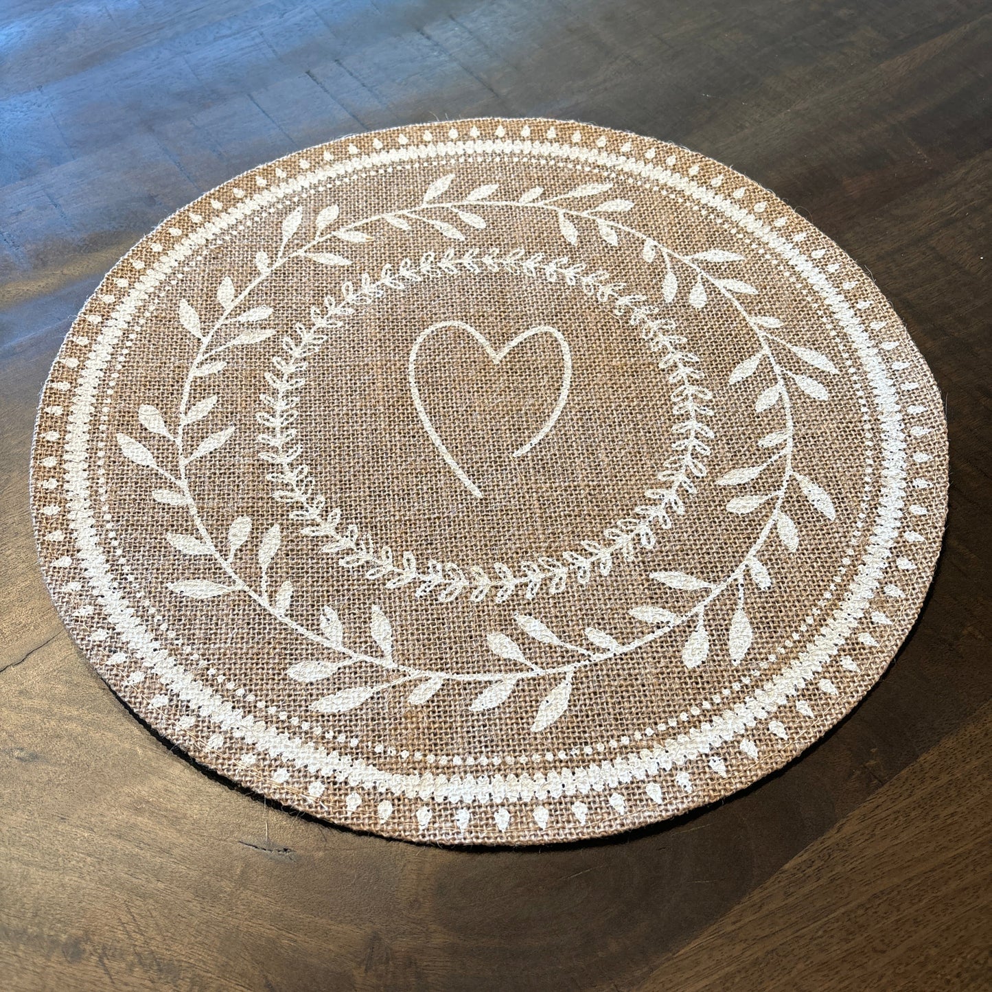 Heart Jute placemat
