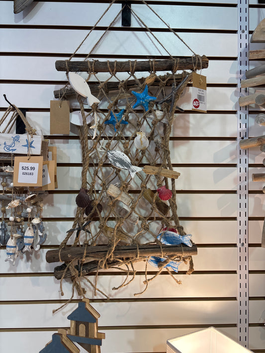 fish net wall hanger