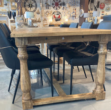 Load image into Gallery viewer, 87 inch Franky Farmhouse Mango wood dining table
