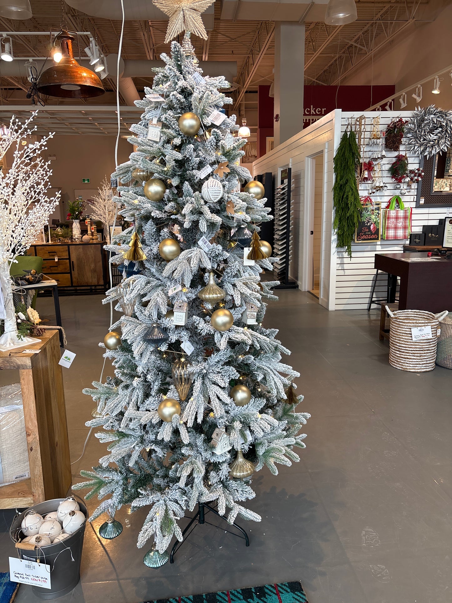 Artificial Flocked Christmas Tree