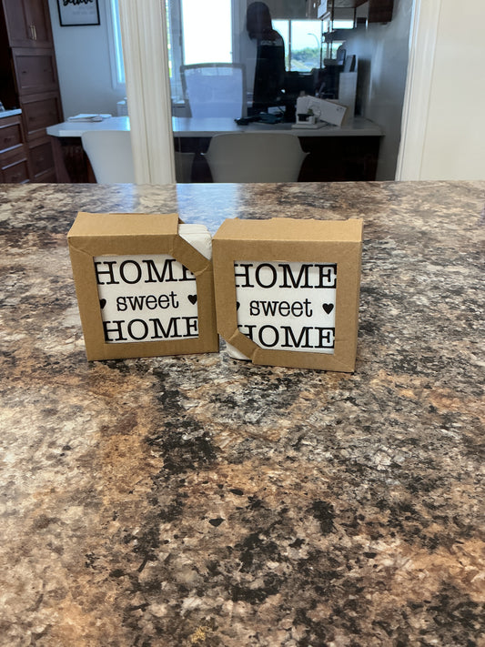 Clay coasters