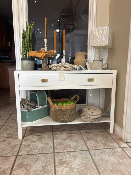 White Sofa Table