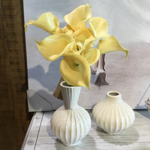 Load image into Gallery viewer, Anna Short Gourd Reactive White Glaze Ceramic Vase
