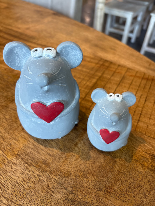 Cement Mice, Set of 2
