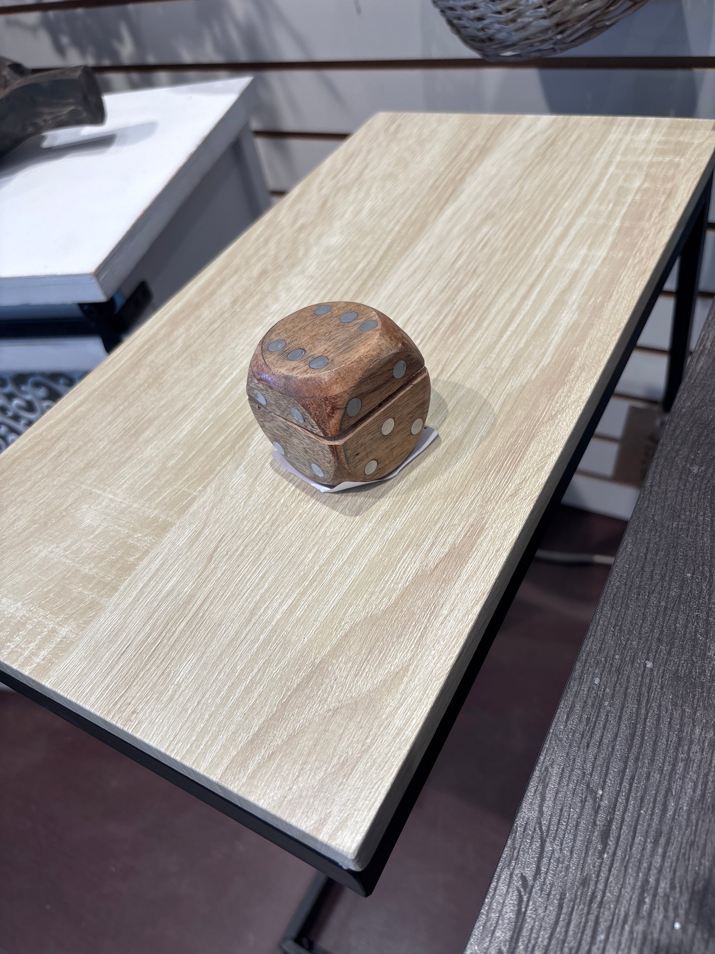 Wooden Dice Holder