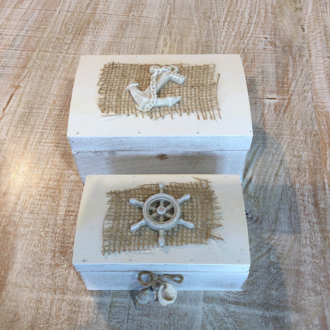 Decorative Ocean Boxes (set of 2)