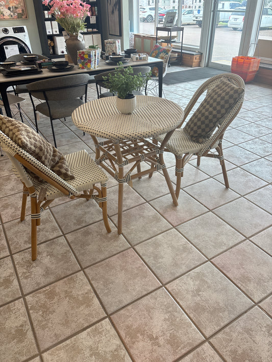3 wicker dining set