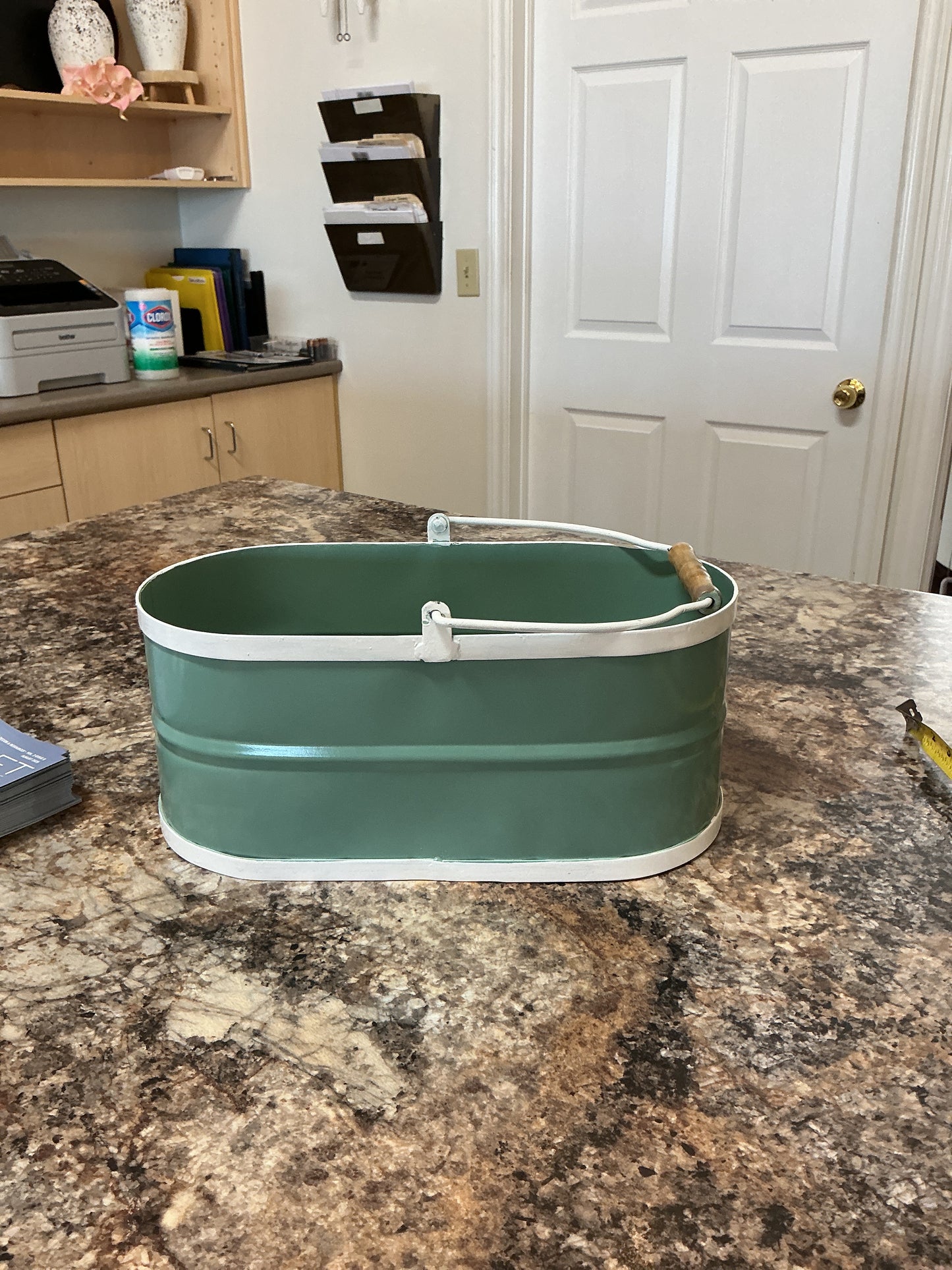 Large metal bucket