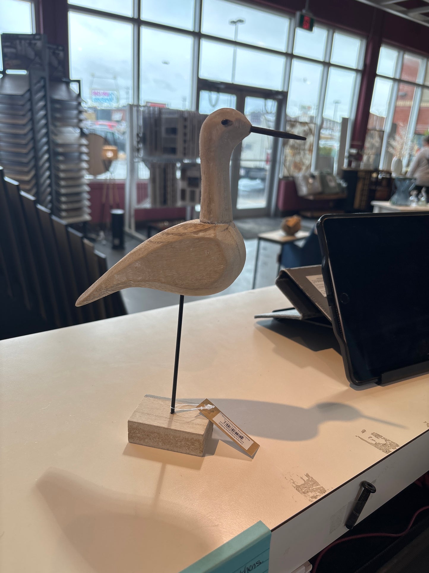 White Wooden Bird