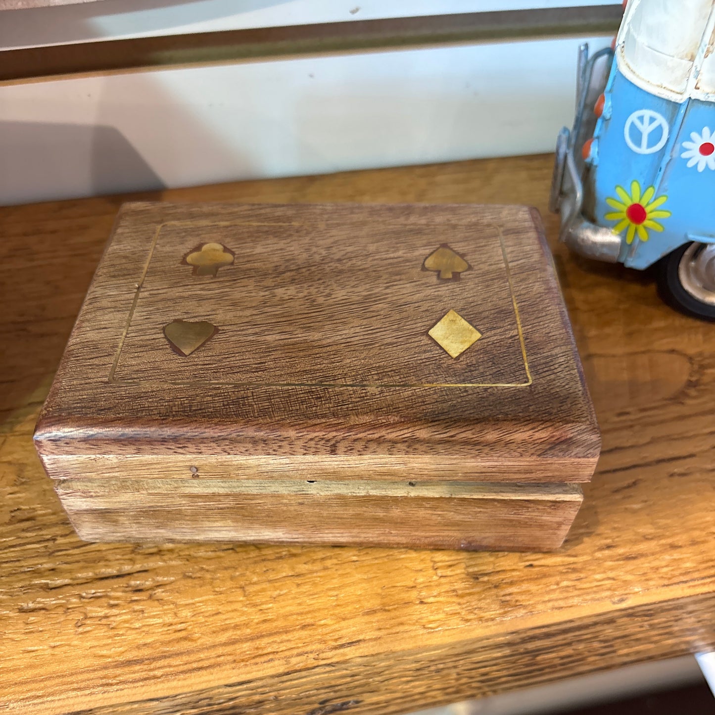 Wooden Card Storage Box