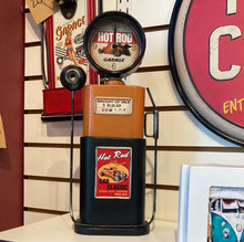 Load image into Gallery viewer, Orange Gas Pump Clock &amp; Bank
