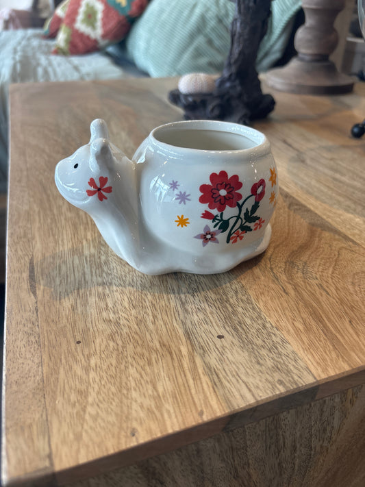 Flower Snail Planter