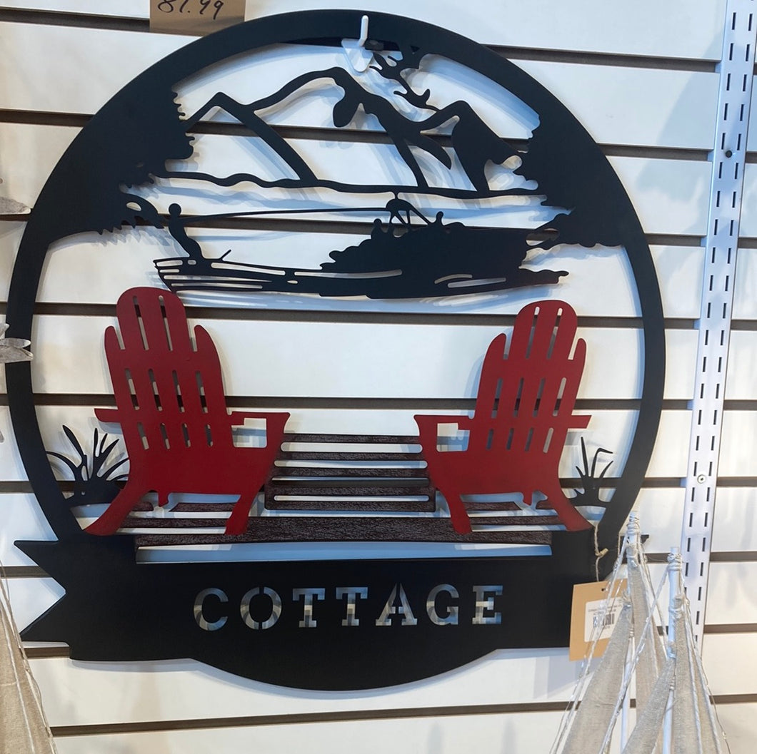 Cottage Country Metal Wall Art