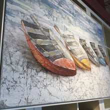 Load image into Gallery viewer, Framed Boats by Color Oil Painting
