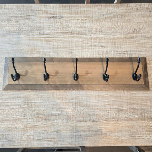 5 Hook Panel Coat Rack