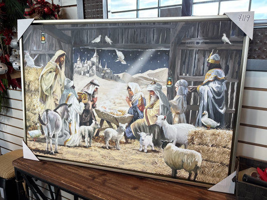 Nativity Scene Painting