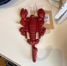 Load image into Gallery viewer, Cast iron red lobster hook
