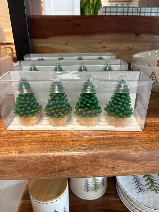 Tree Candle Set Of 4