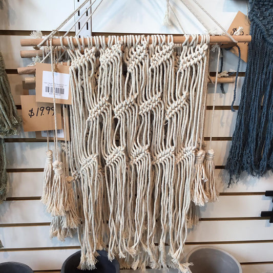 Cream Macrame Wall Hanging 