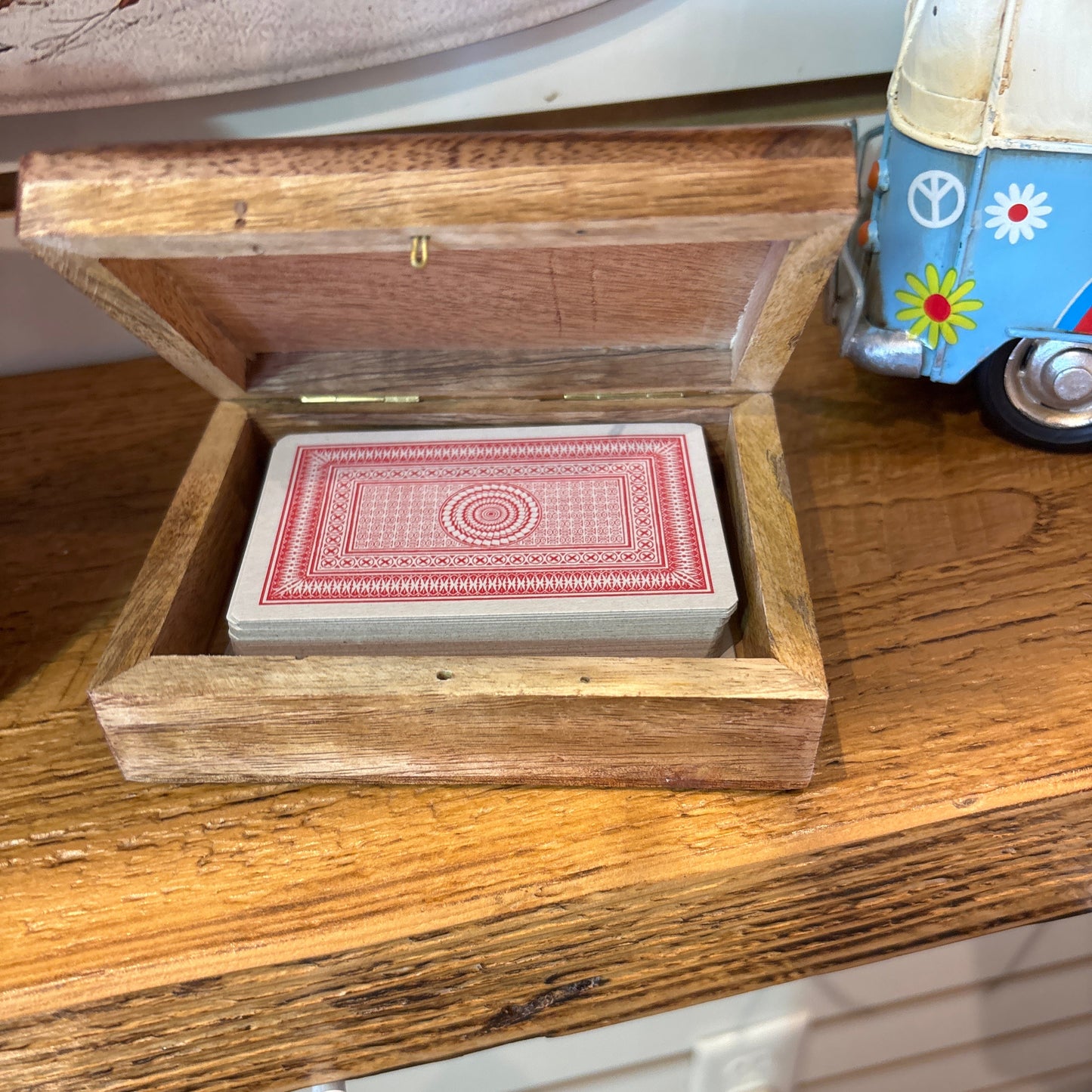 Wooden Card Storage Box