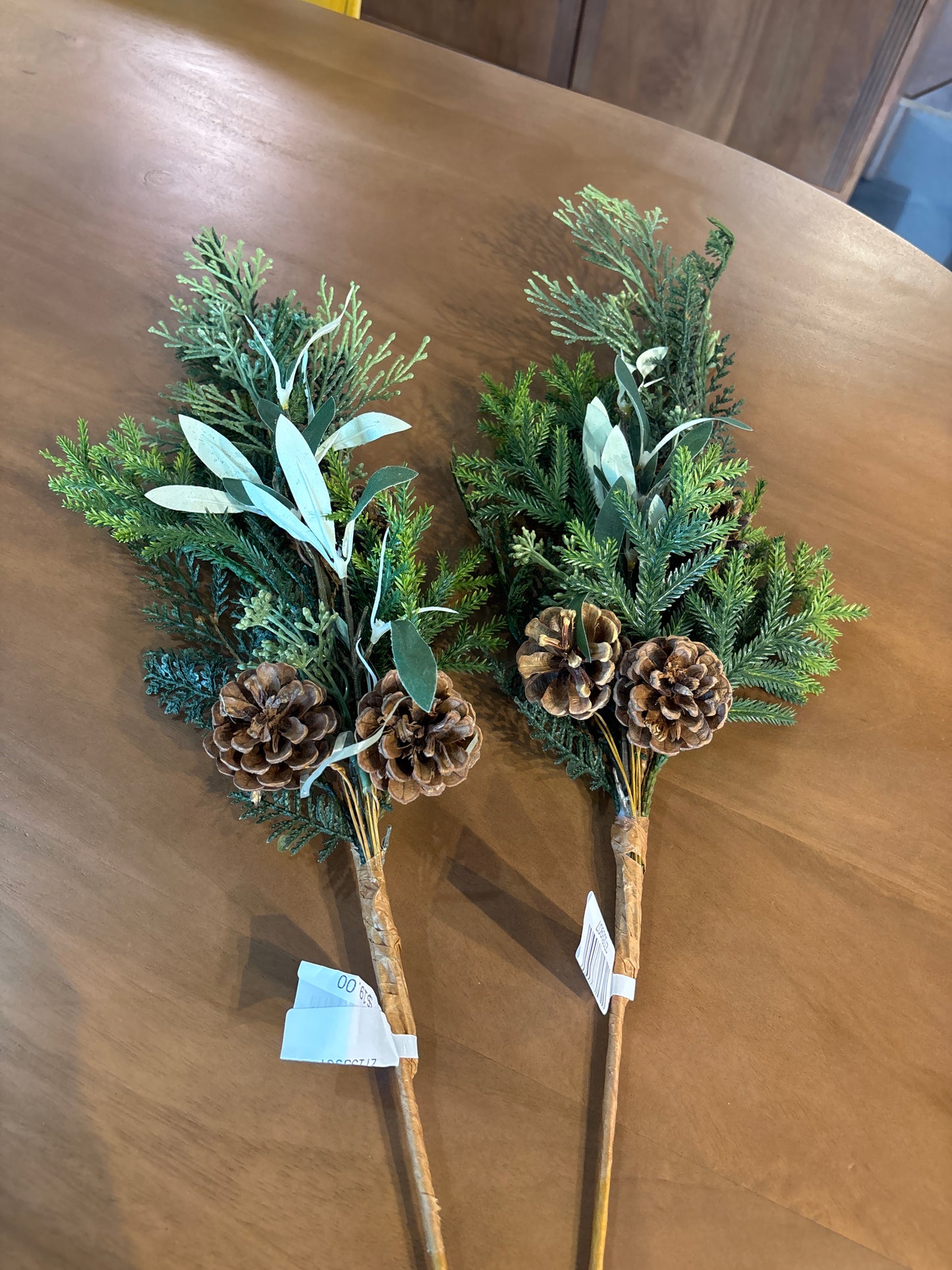 Pine Cone Christmas Branch