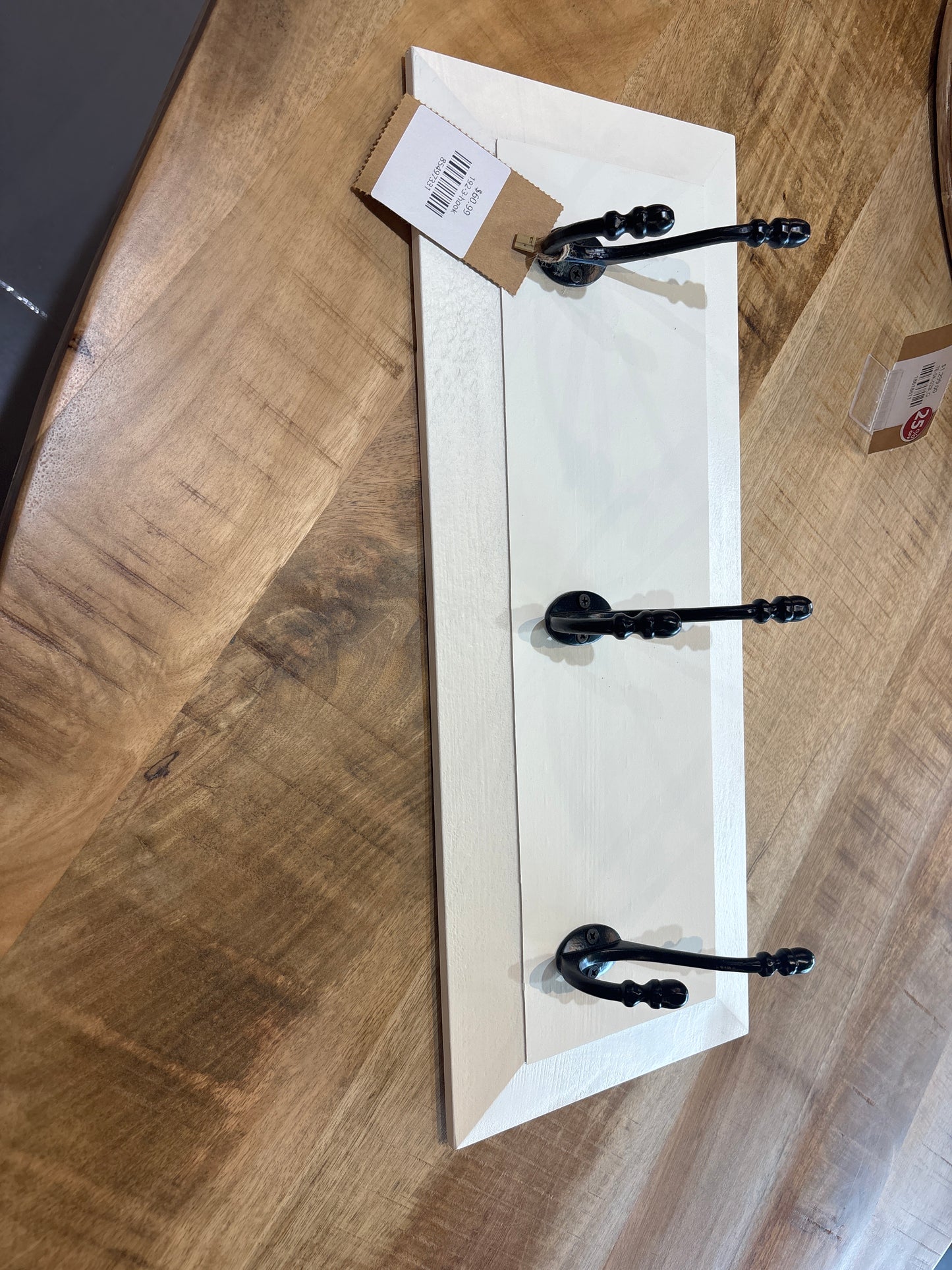 3 -Hook Panel Coat Rack