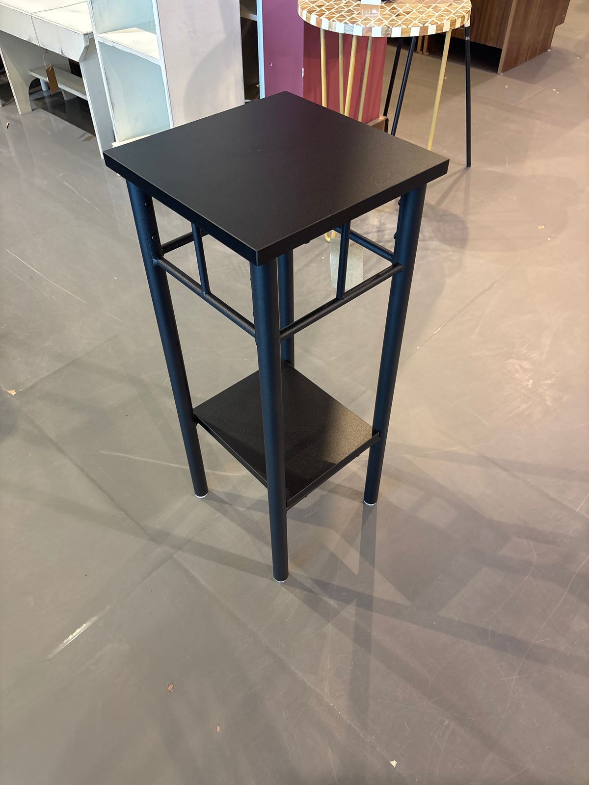 26'H Black Accent Table
