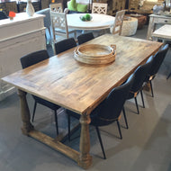 87 inch Franky Farmhouse Mango wood dining table