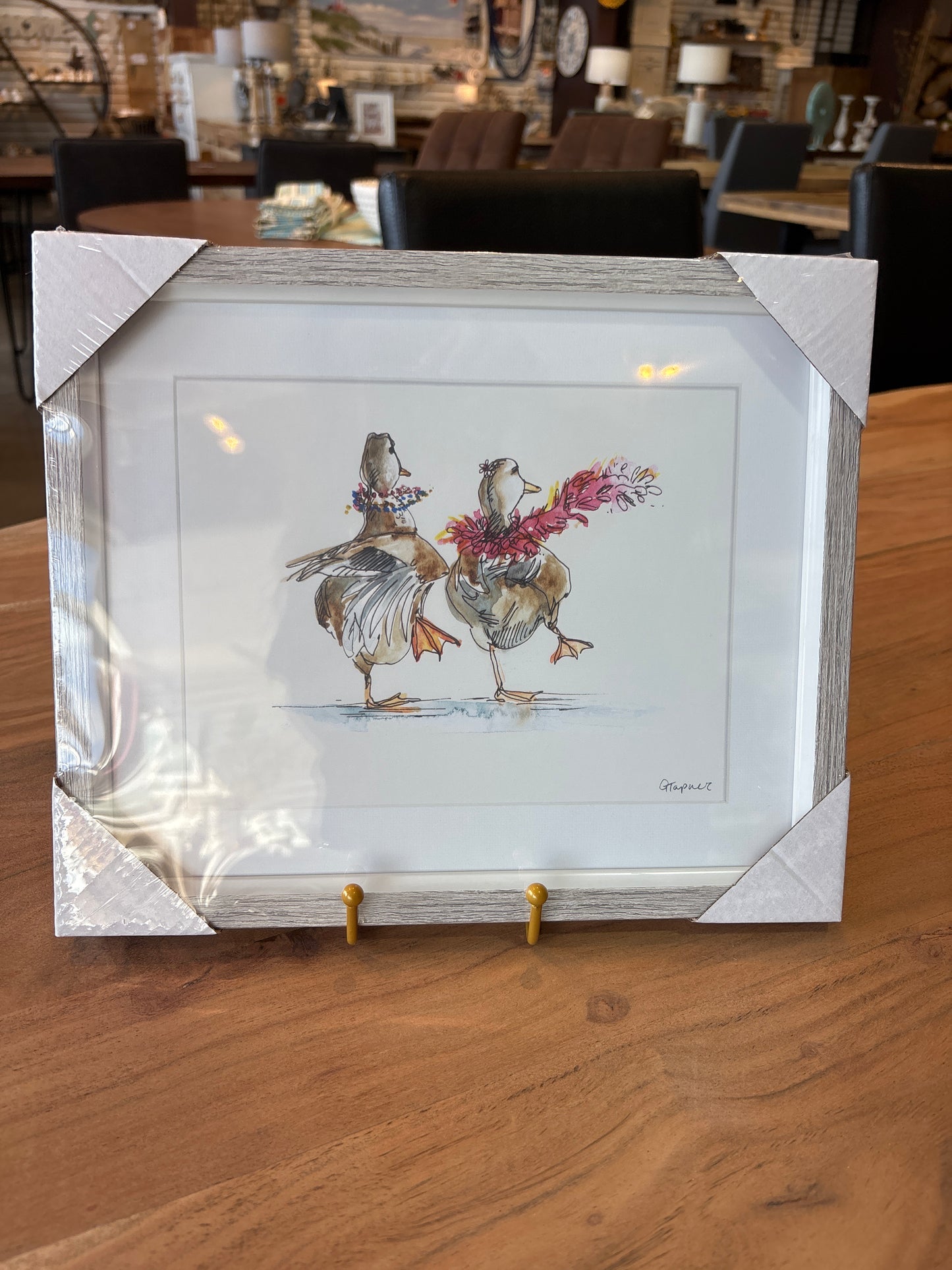 Framed Happy Ducklings Print