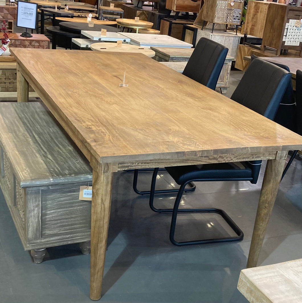 79 inch Hampton mango wood dining table
