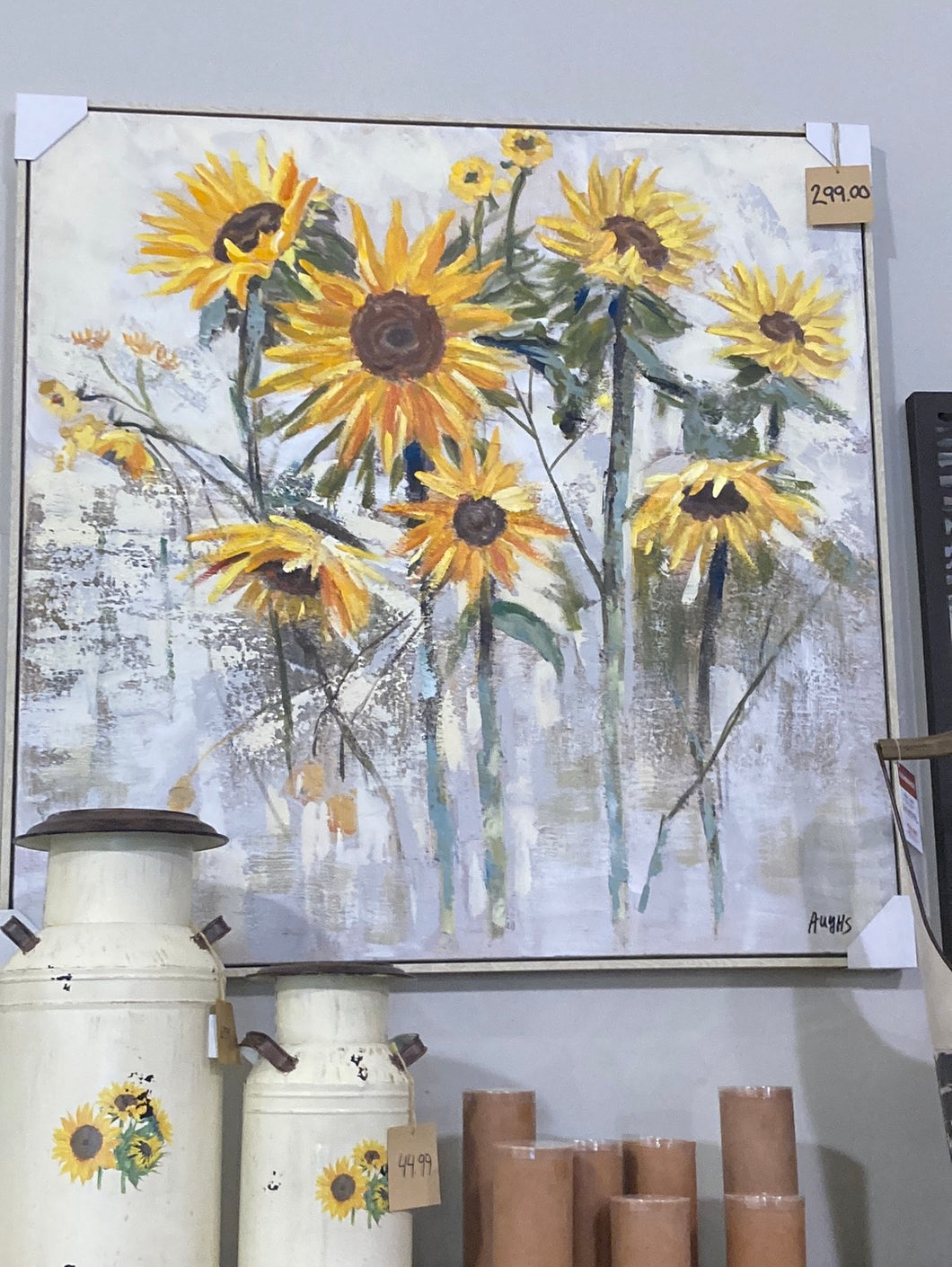 Wild Sunflowers - Oil Painting
