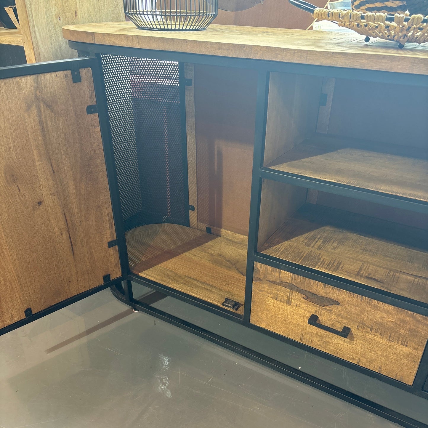 Dundas industrial Rustic Mango wood  Buffet