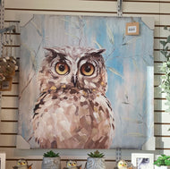 Western Screech Owl - Oil Painting
