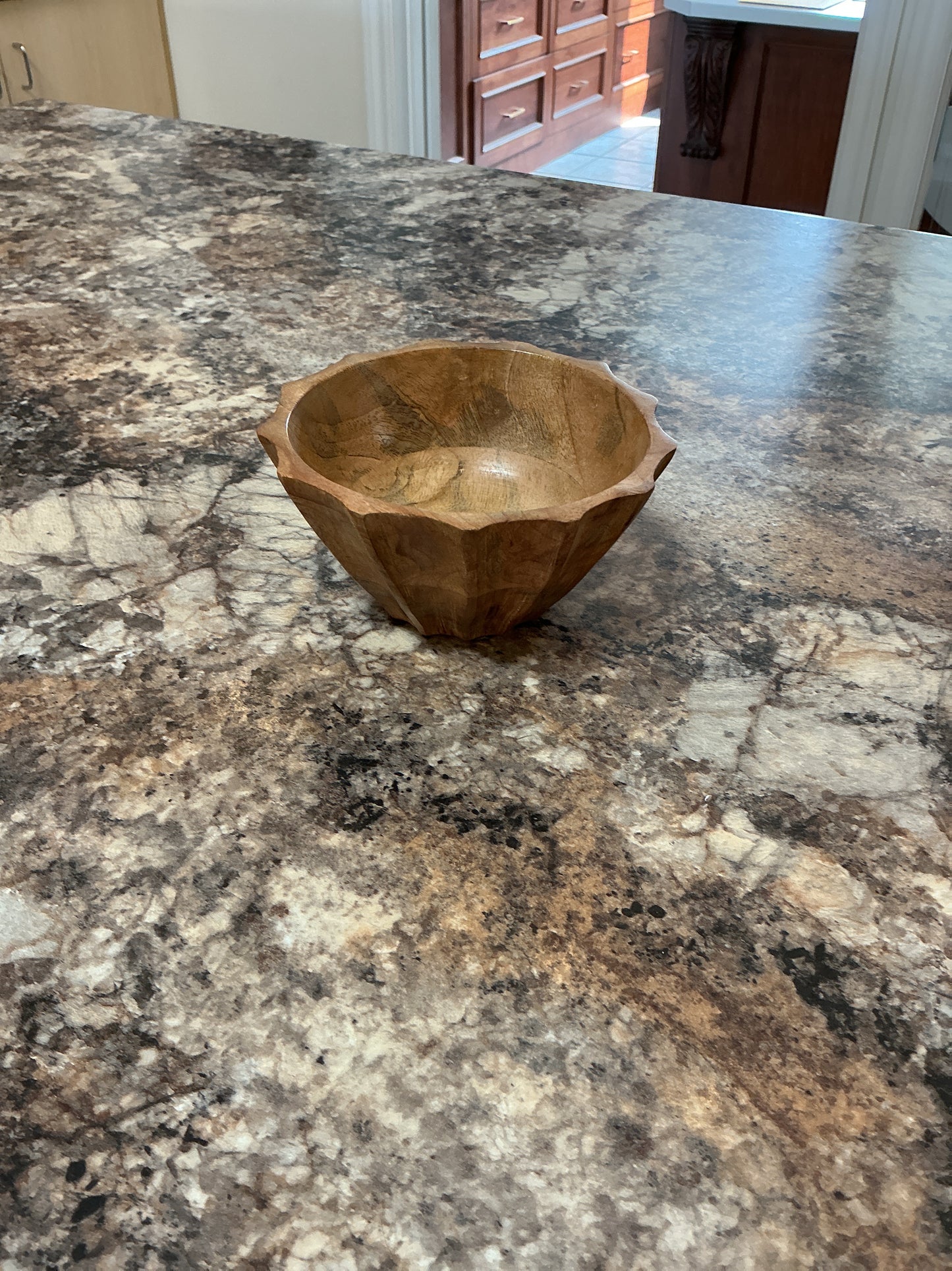 Small wood bowl