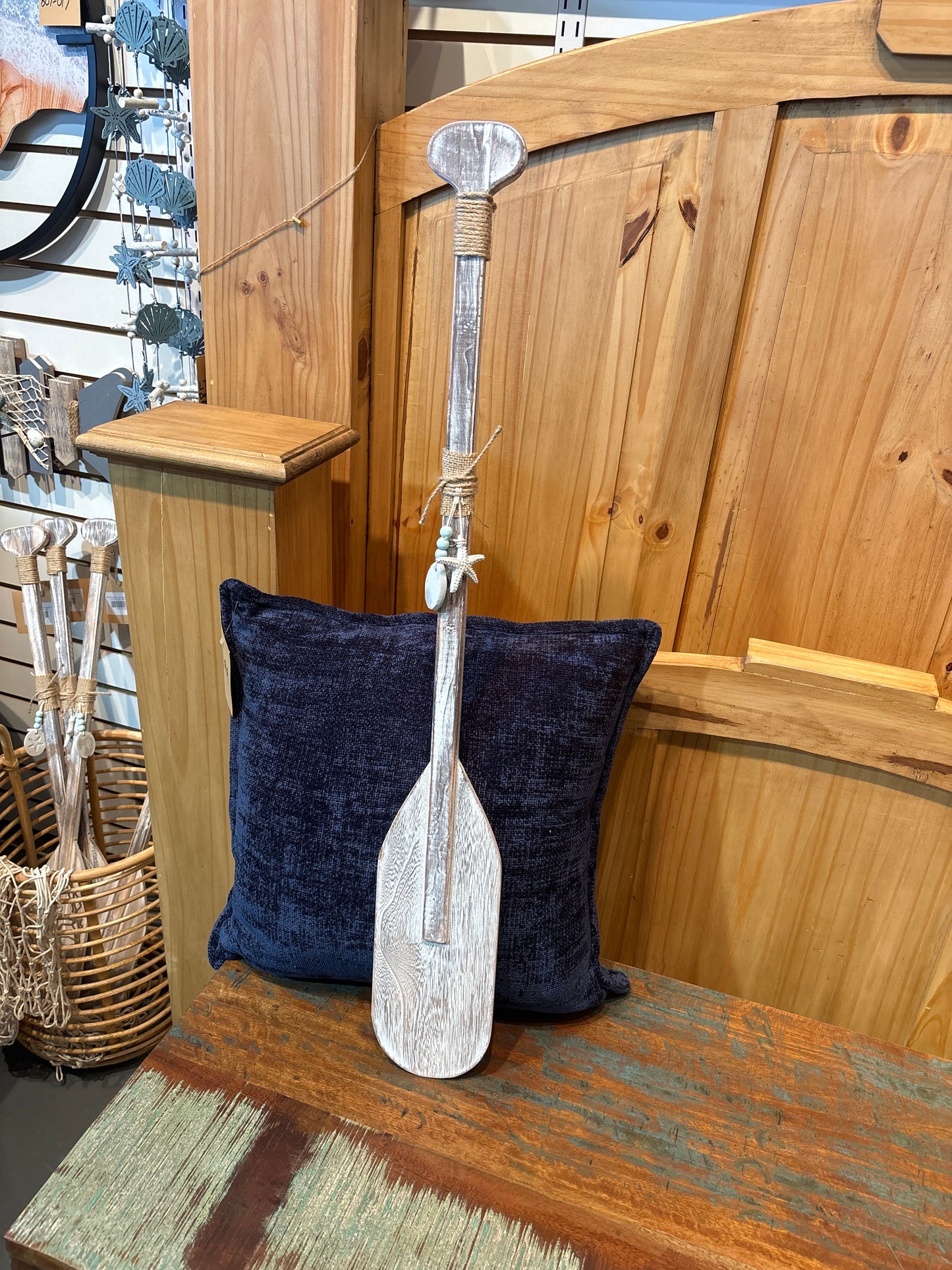 wooden nautical rustic decor paddle oar