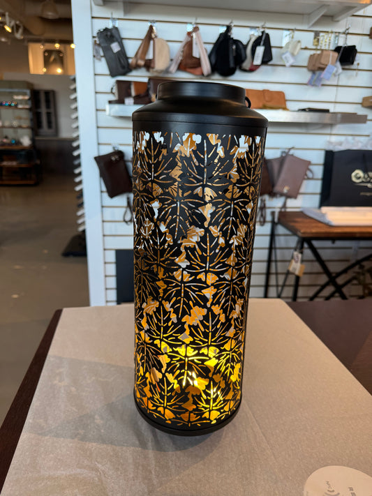 Metal Fall Leafs Candle Holder