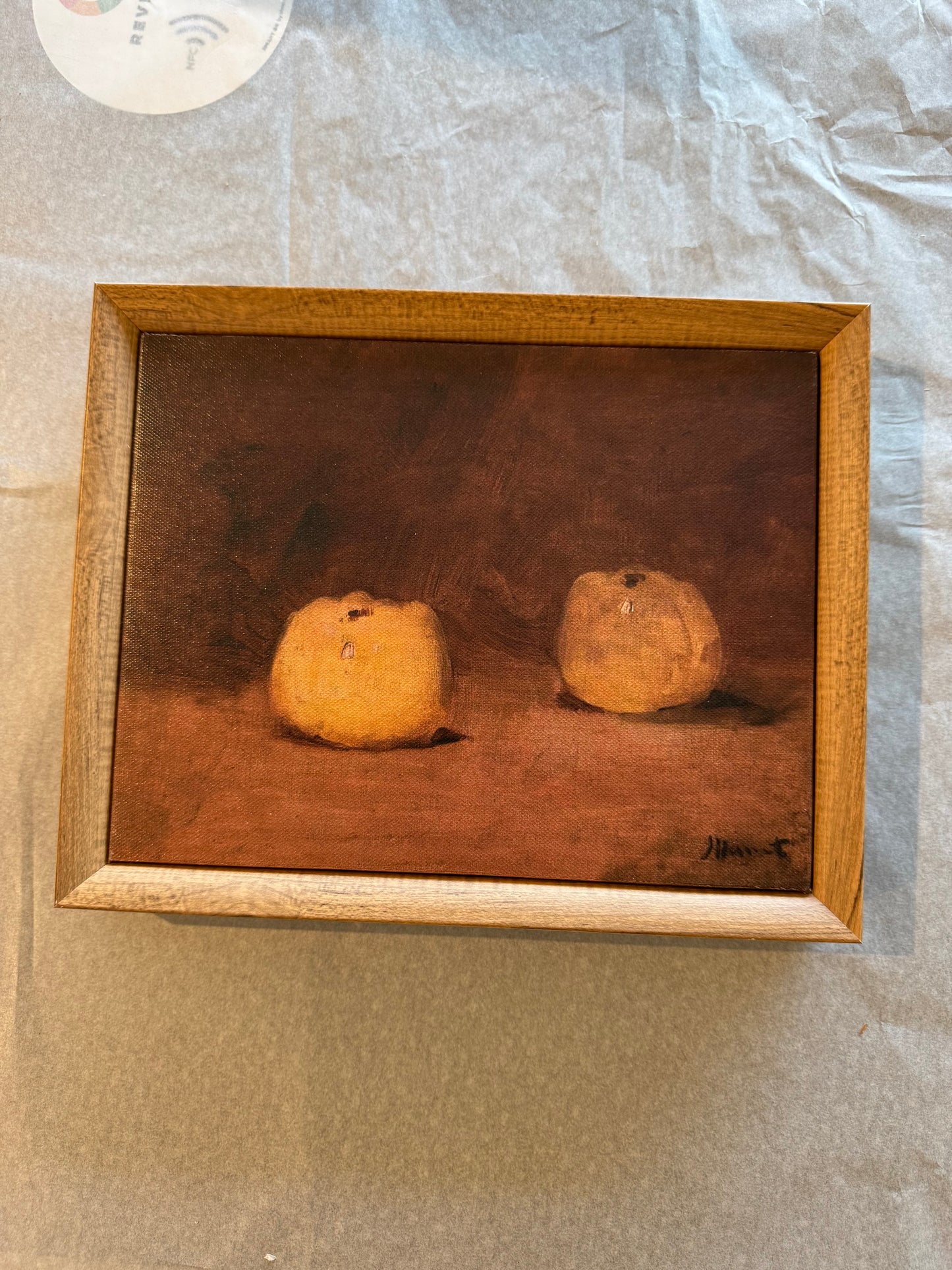2 Pumpkins Wall Art