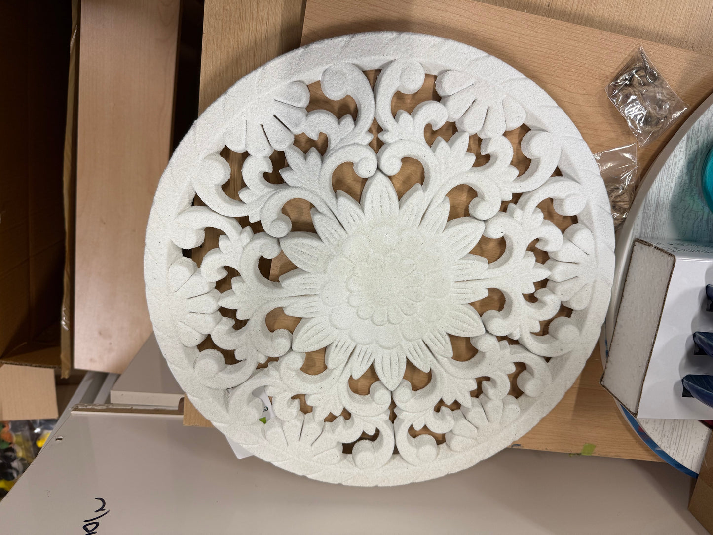 White Flower Wall Decor