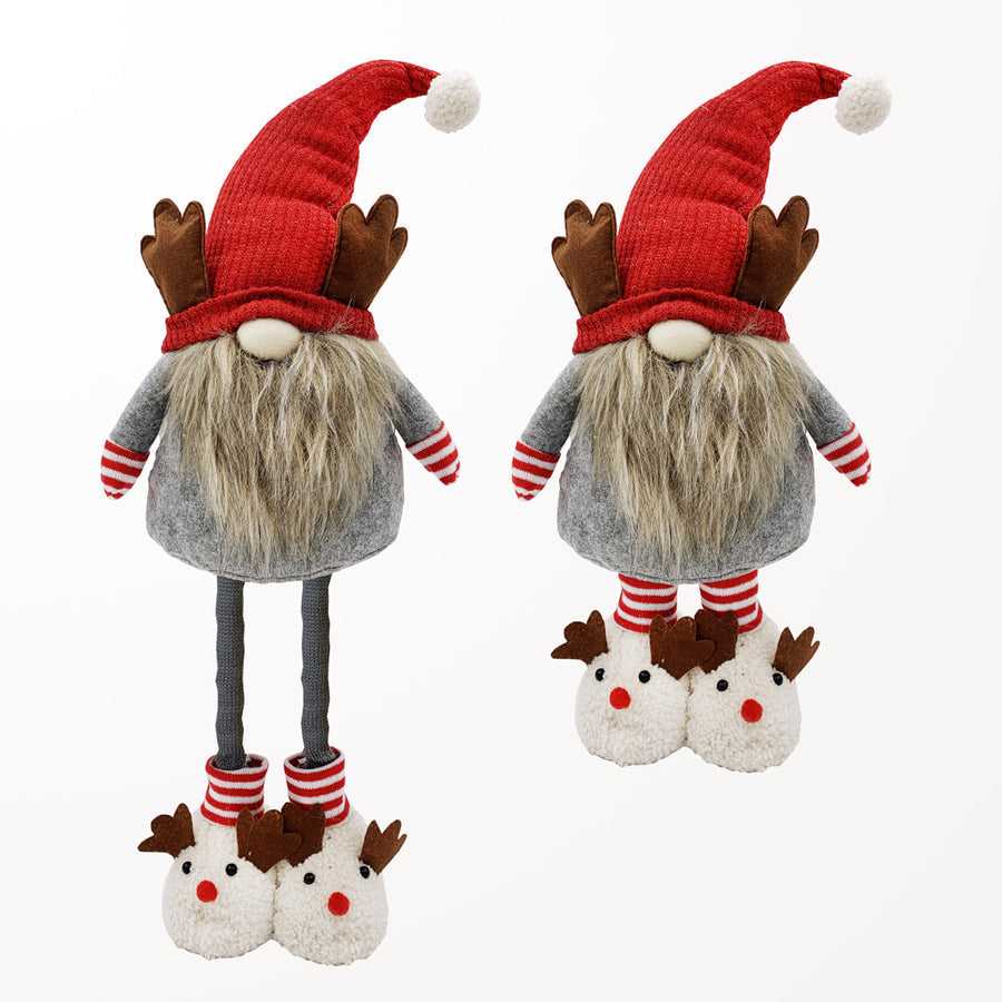 Large Gnome Deer in Slippers